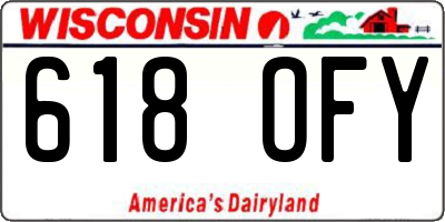 WI license plate 618OFY