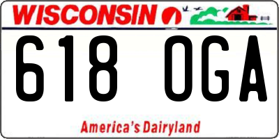 WI license plate 618OGA