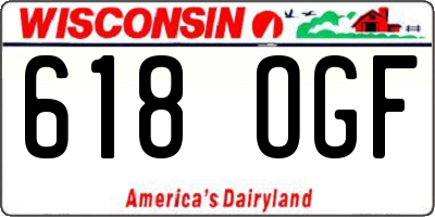 WI license plate 618OGF