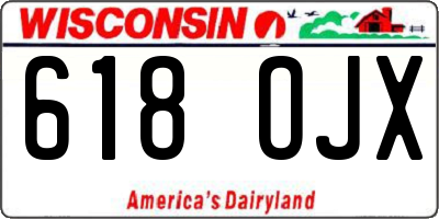 WI license plate 618OJX