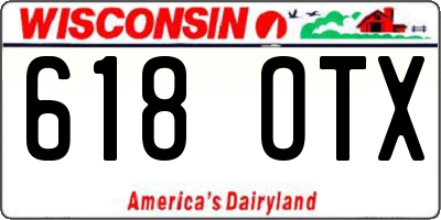WI license plate 618OTX