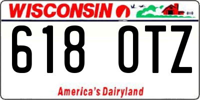 WI license plate 618OTZ