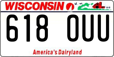 WI license plate 618OUU