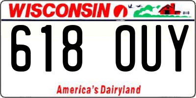 WI license plate 618OUY