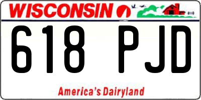 WI license plate 618PJD