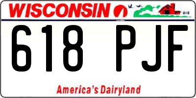 WI license plate 618PJF