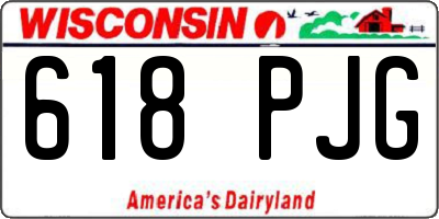 WI license plate 618PJG