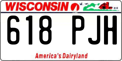 WI license plate 618PJH