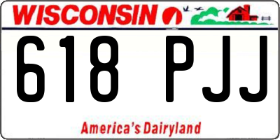 WI license plate 618PJJ