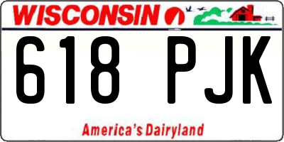 WI license plate 618PJK