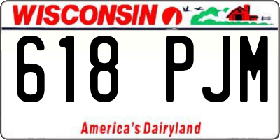 WI license plate 618PJM