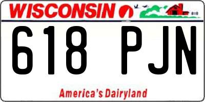 WI license plate 618PJN