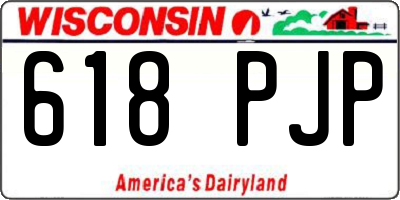 WI license plate 618PJP