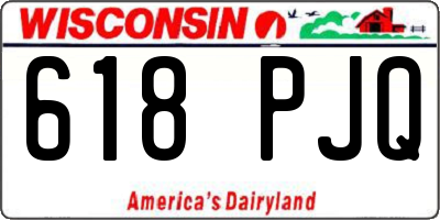 WI license plate 618PJQ