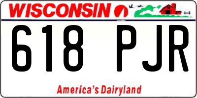 WI license plate 618PJR