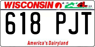 WI license plate 618PJT