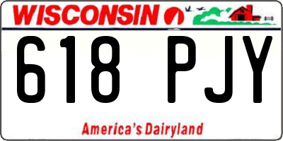 WI license plate 618PJY