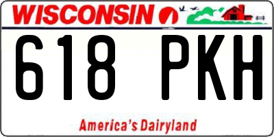 WI license plate 618PKH