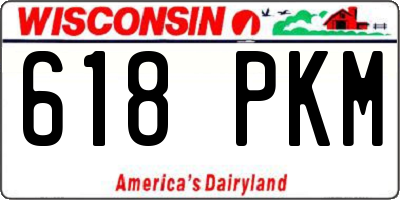 WI license plate 618PKM