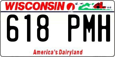 WI license plate 618PMH