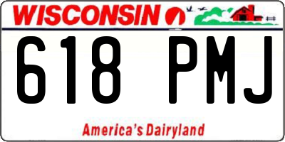WI license plate 618PMJ