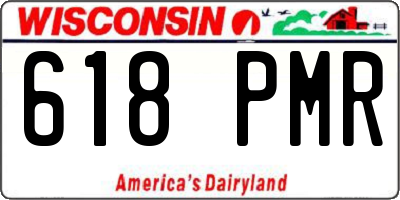 WI license plate 618PMR