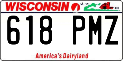 WI license plate 618PMZ