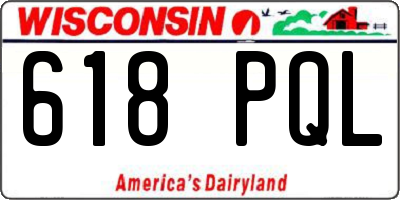 WI license plate 618PQL