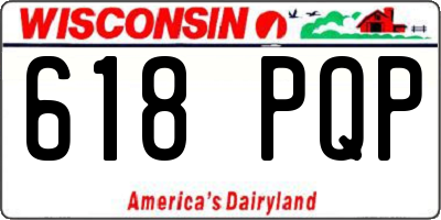 WI license plate 618PQP