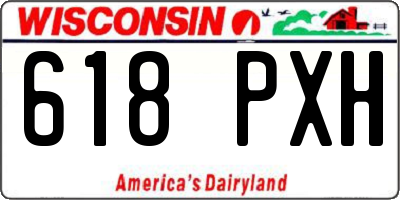 WI license plate 618PXH