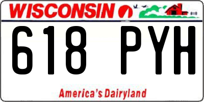 WI license plate 618PYH