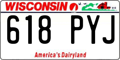 WI license plate 618PYJ