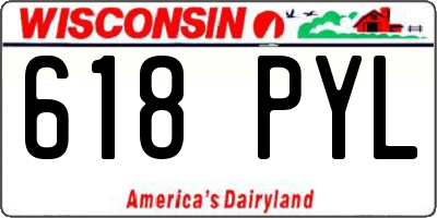 WI license plate 618PYL