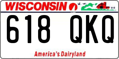 WI license plate 618QKQ