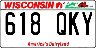 WI license plate 618QKY