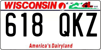 WI license plate 618QKZ