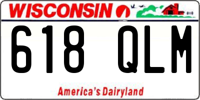 WI license plate 618QLM