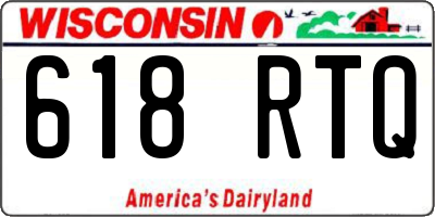 WI license plate 618RTQ