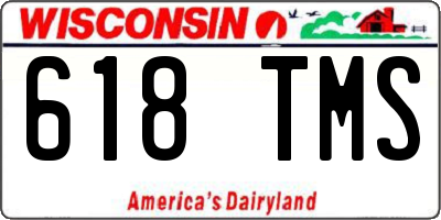 WI license plate 618TMS