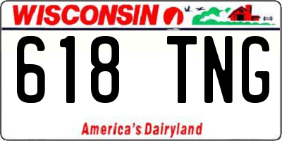 WI license plate 618TNG