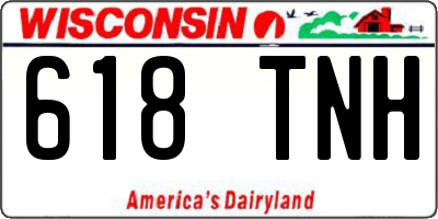 WI license plate 618TNH