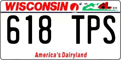 WI license plate 618TPS