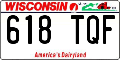 WI license plate 618TQF