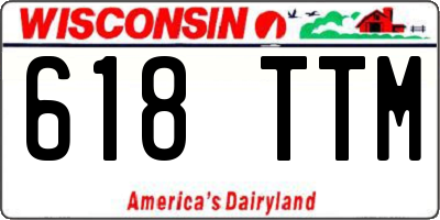 WI license plate 618TTM