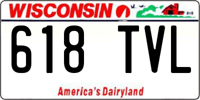 WI license plate 618TVL