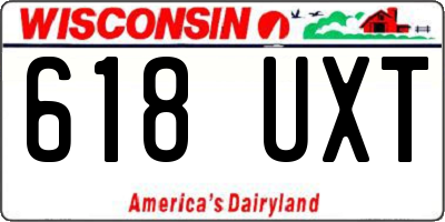 WI license plate 618UXT