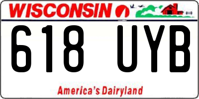 WI license plate 618UYB