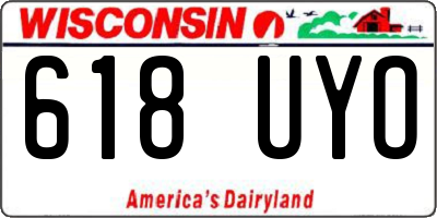 WI license plate 618UYO