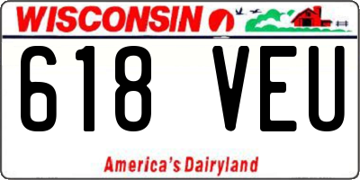 WI license plate 618VEU