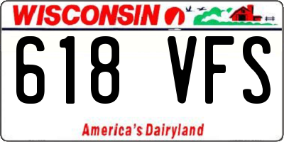 WI license plate 618VFS